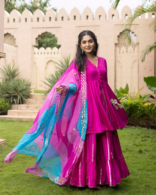 Fandango pink  Sharara set