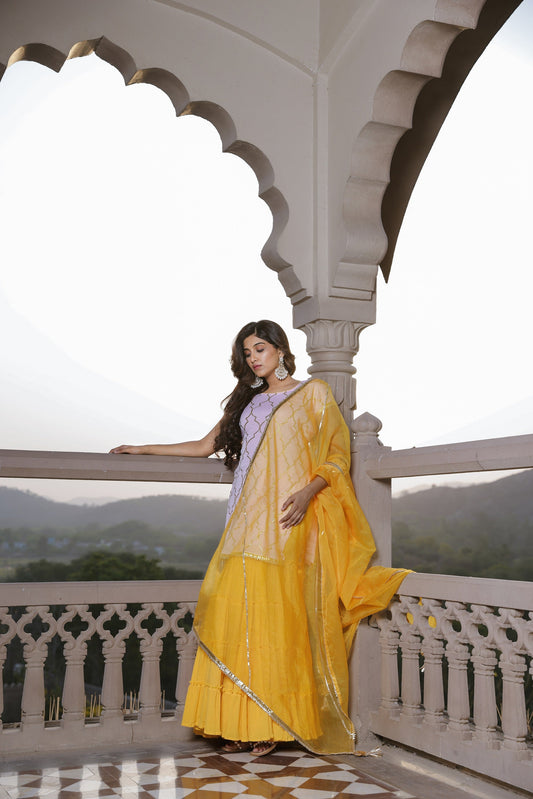 Buttercup Gota Gharara Set