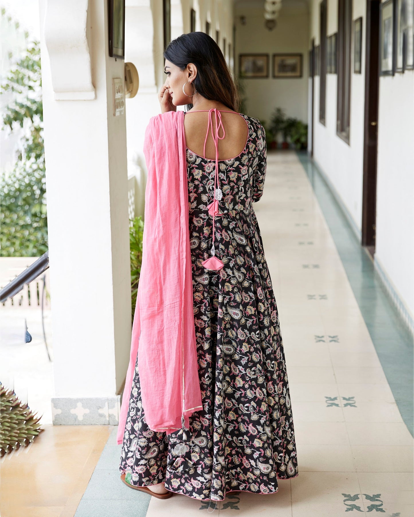 Black Jaal Kurta Set