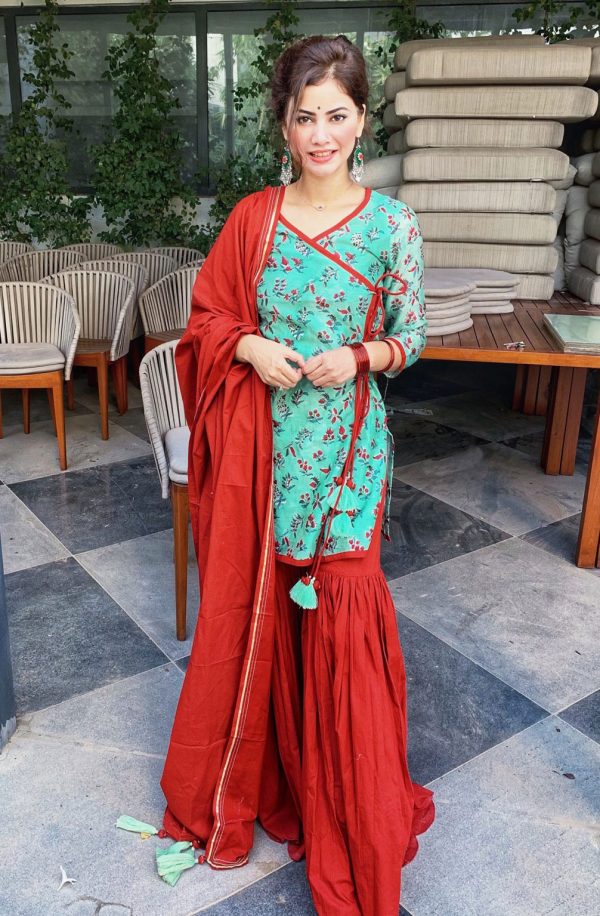 Angrakha Sharara Set