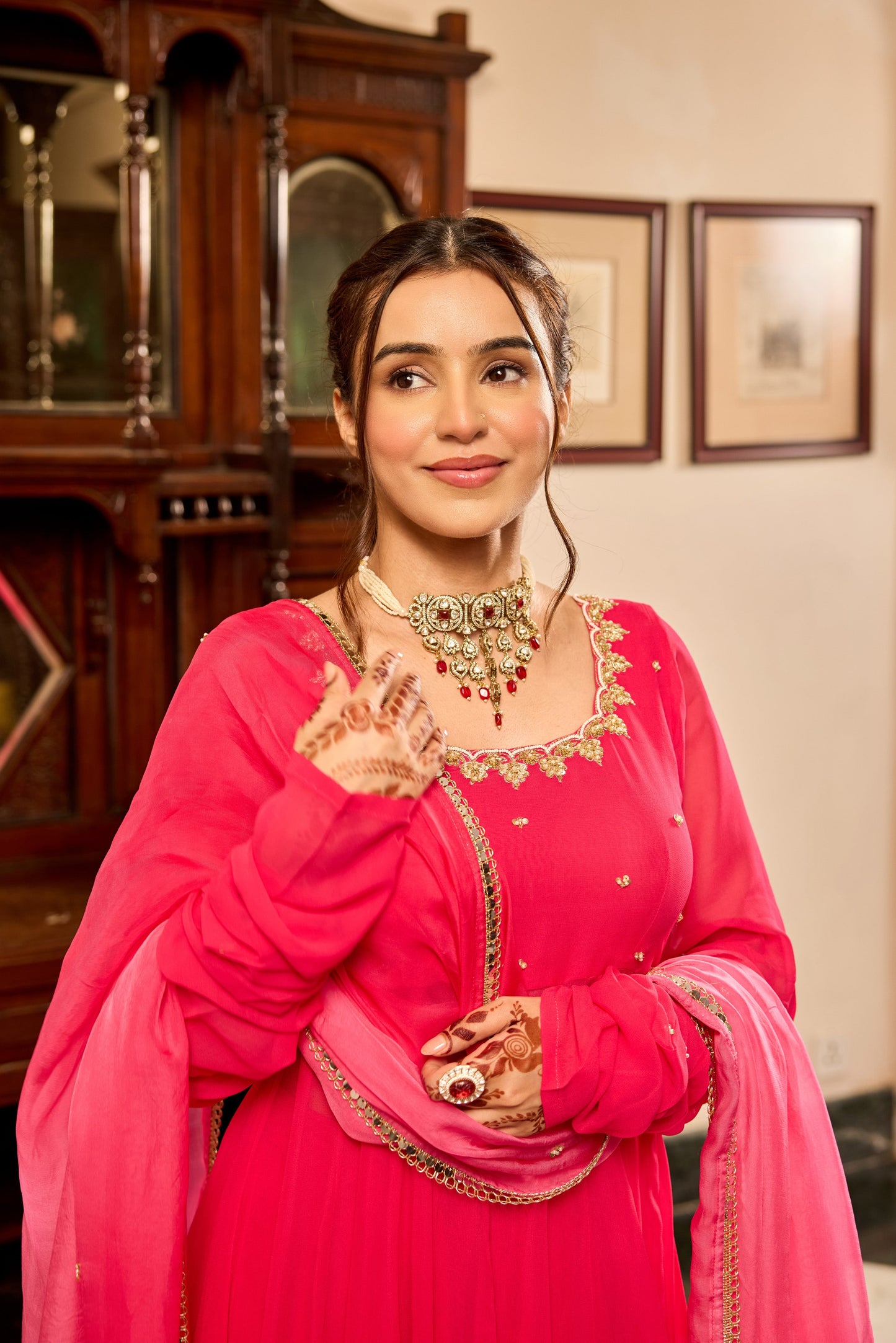 Bright Pink Suit Set