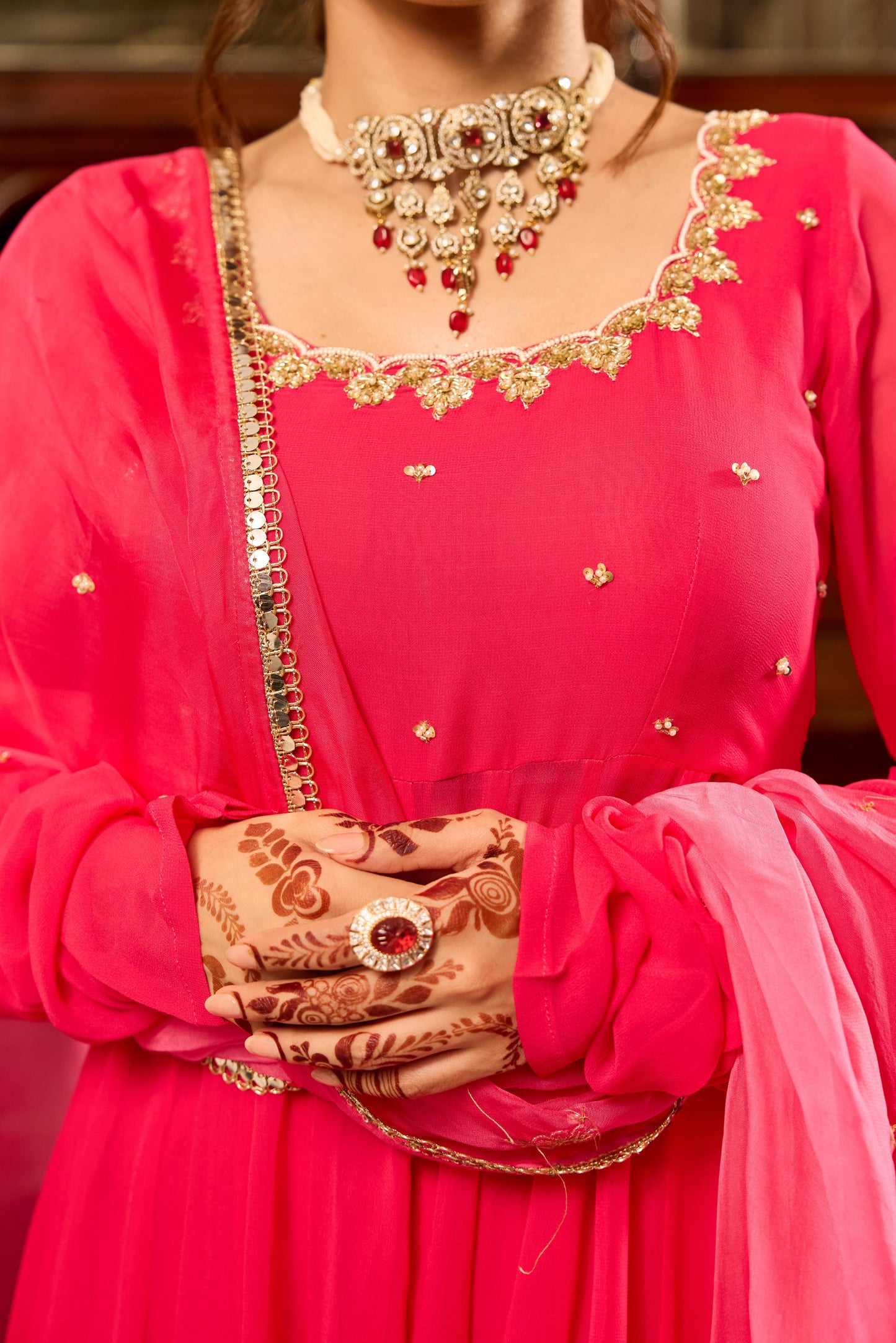Bright Pink Suit Set