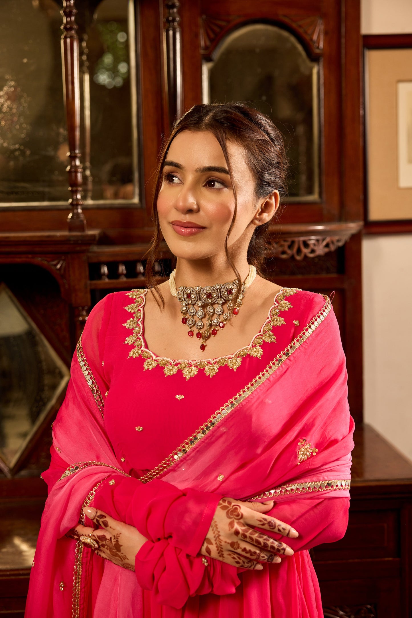 Bright Pink Suit Set