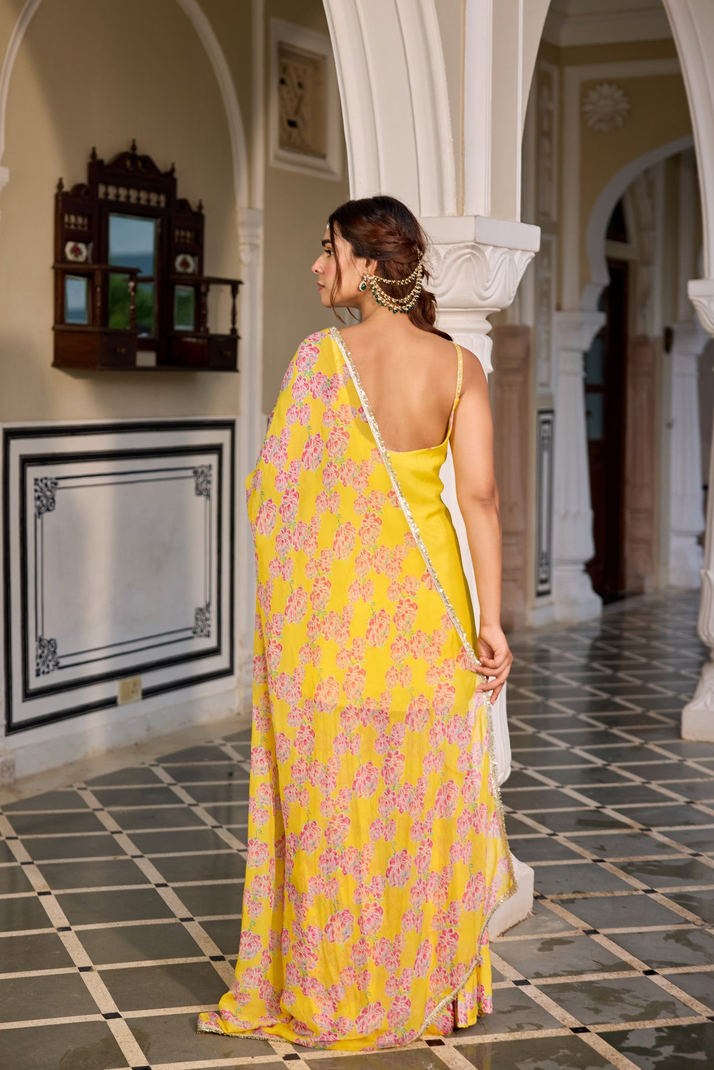 Kurkum Yellow SHARARA SET