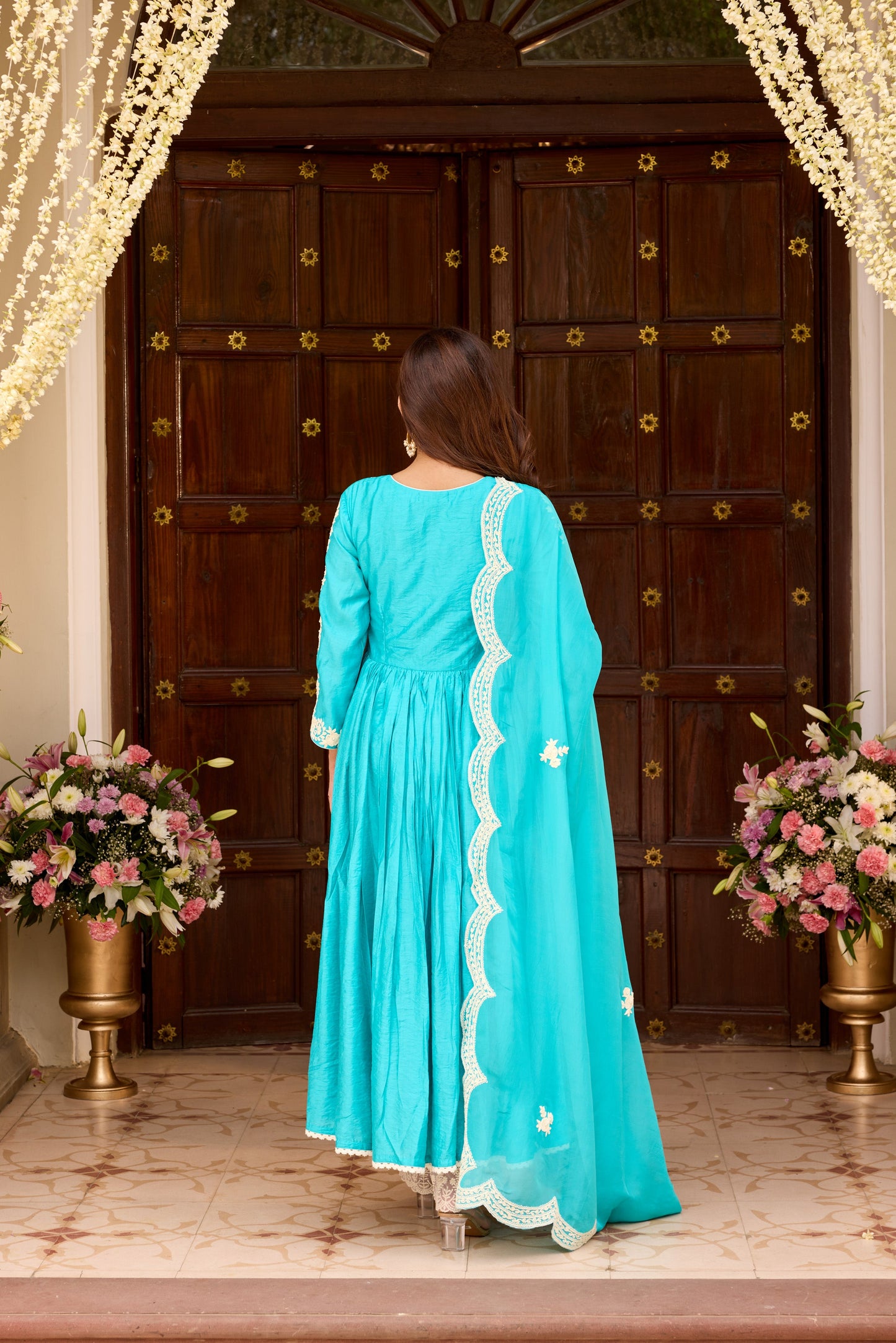 Pakizeh Turquoise Blue Suit Set