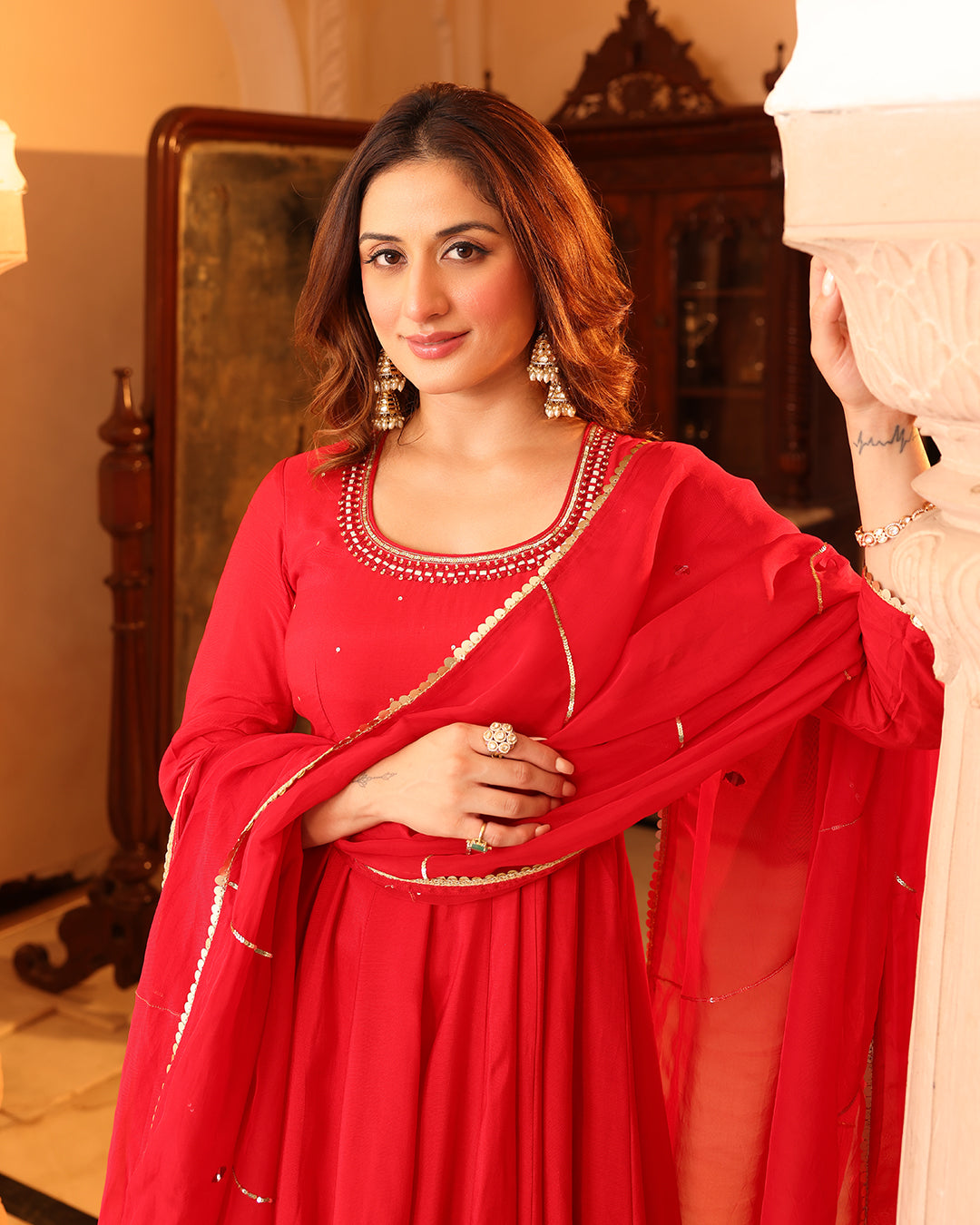 INAAYAT RED Suit SET
