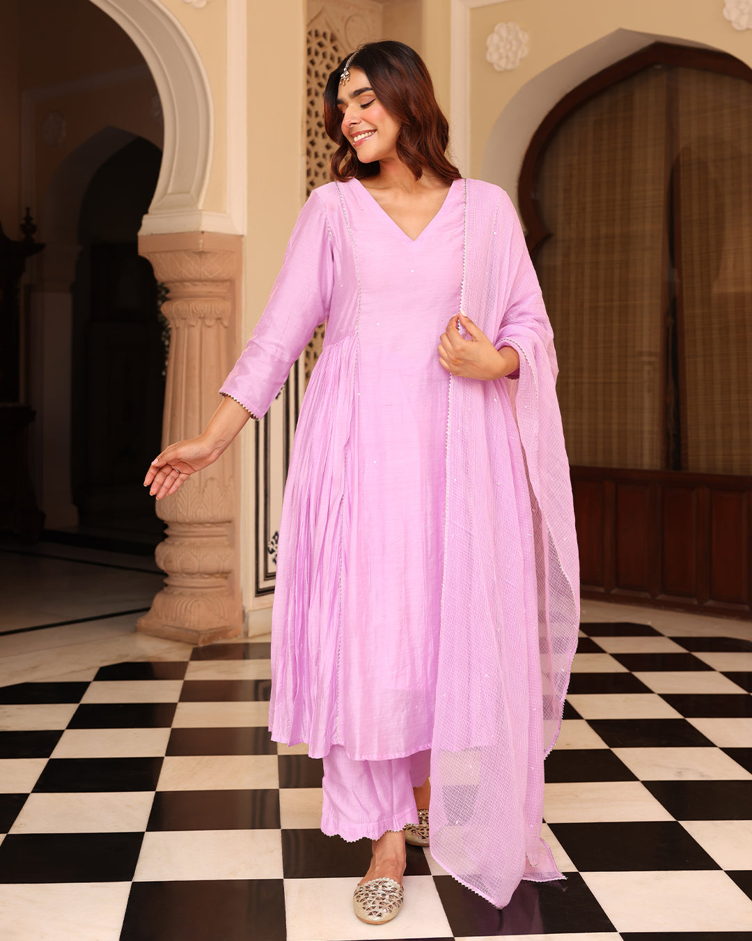 Ishqiya Purple Suit Set