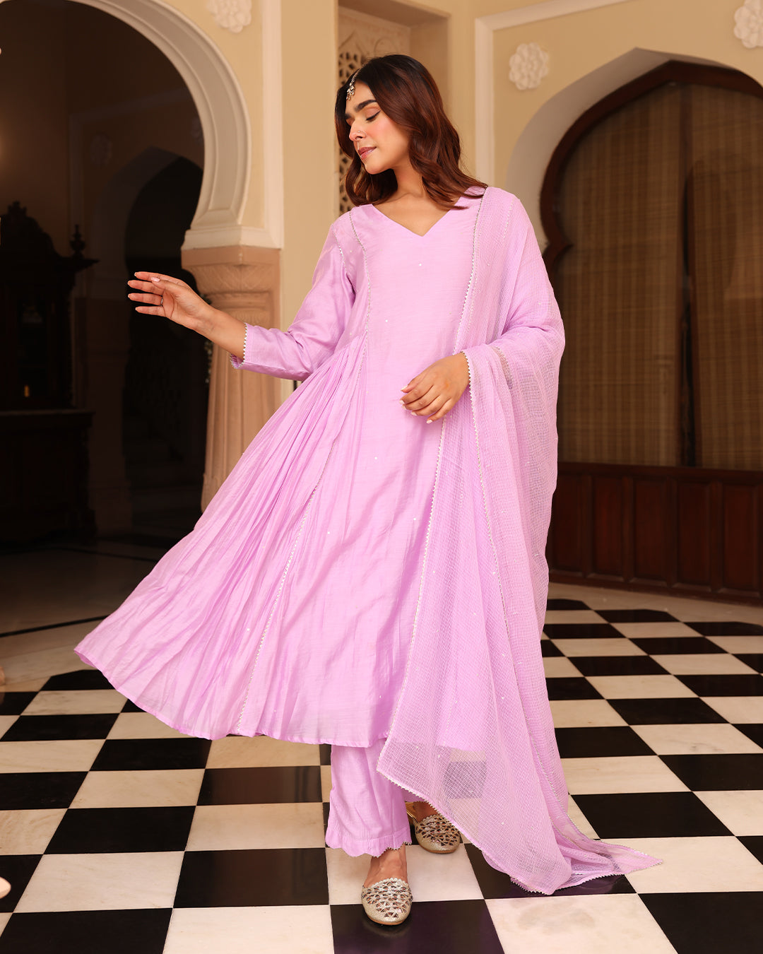 Ishqiya Purple Suit Set