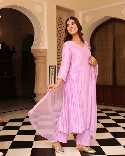 Ishqiya Purple Suit Set