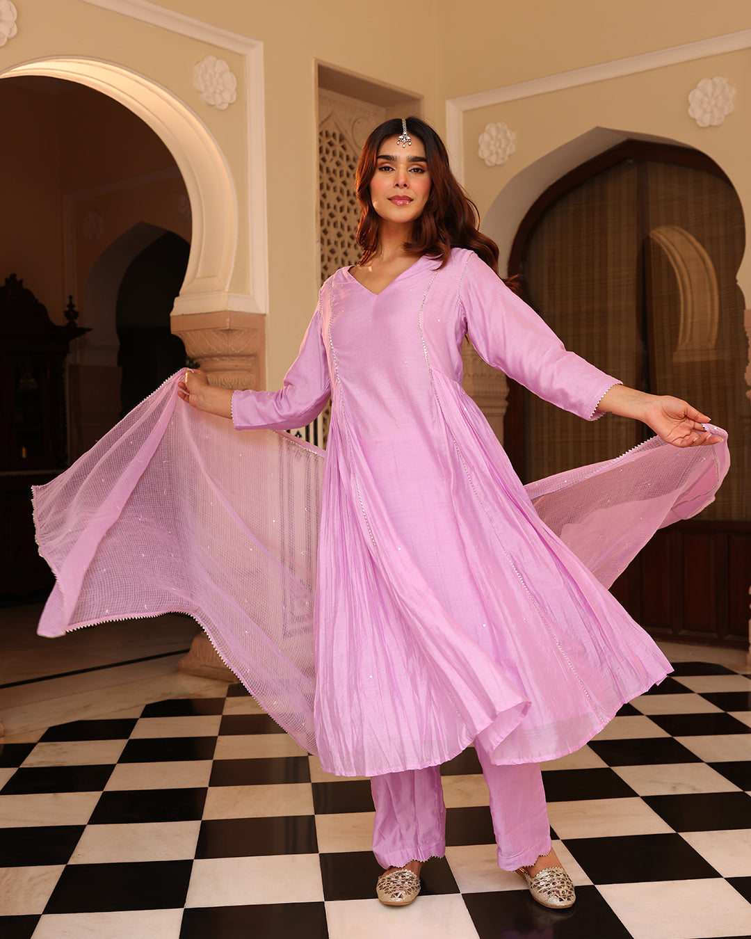 Ishqiya Purple Suit Set