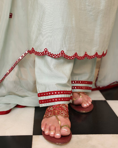 Light Green Straight Kurta Set