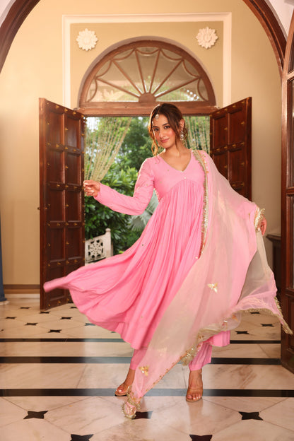 Light Pink Gotapatti Suit Set