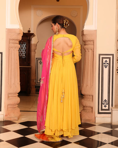 Janhvi Yellow Suit Set