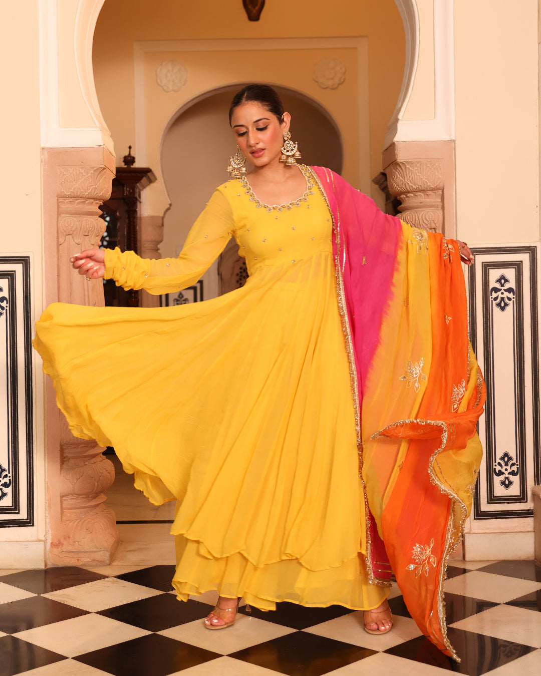 Janhvi Yellow Suit Set