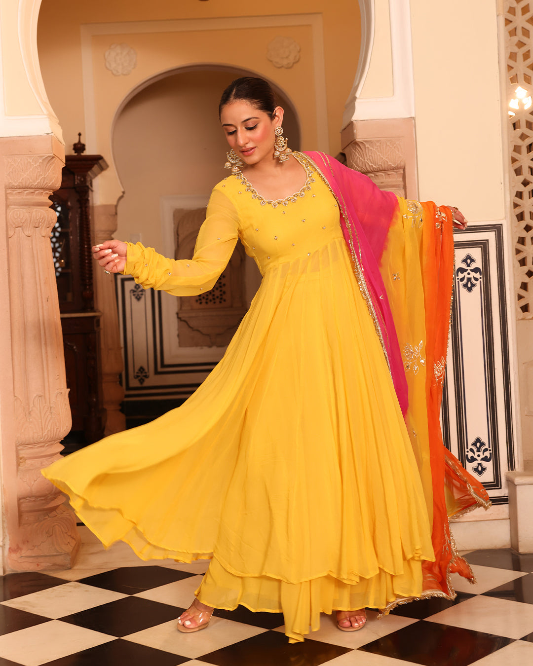 Janhvi Yellow Suit Set
