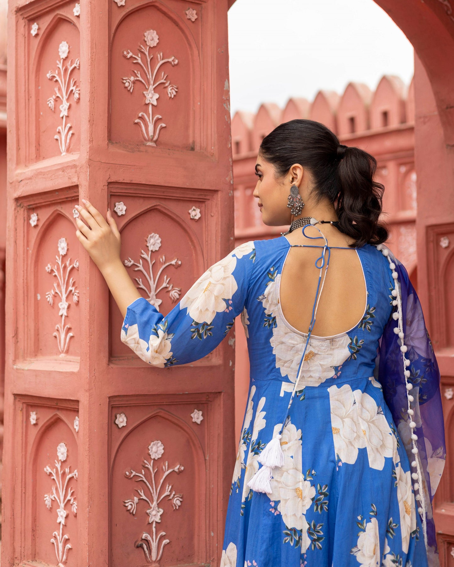 Blueberry Digital printed suit set