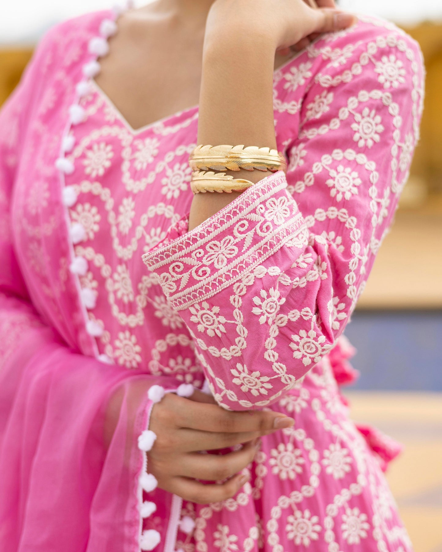 PINK CUPCAKE embroidered Suit Set