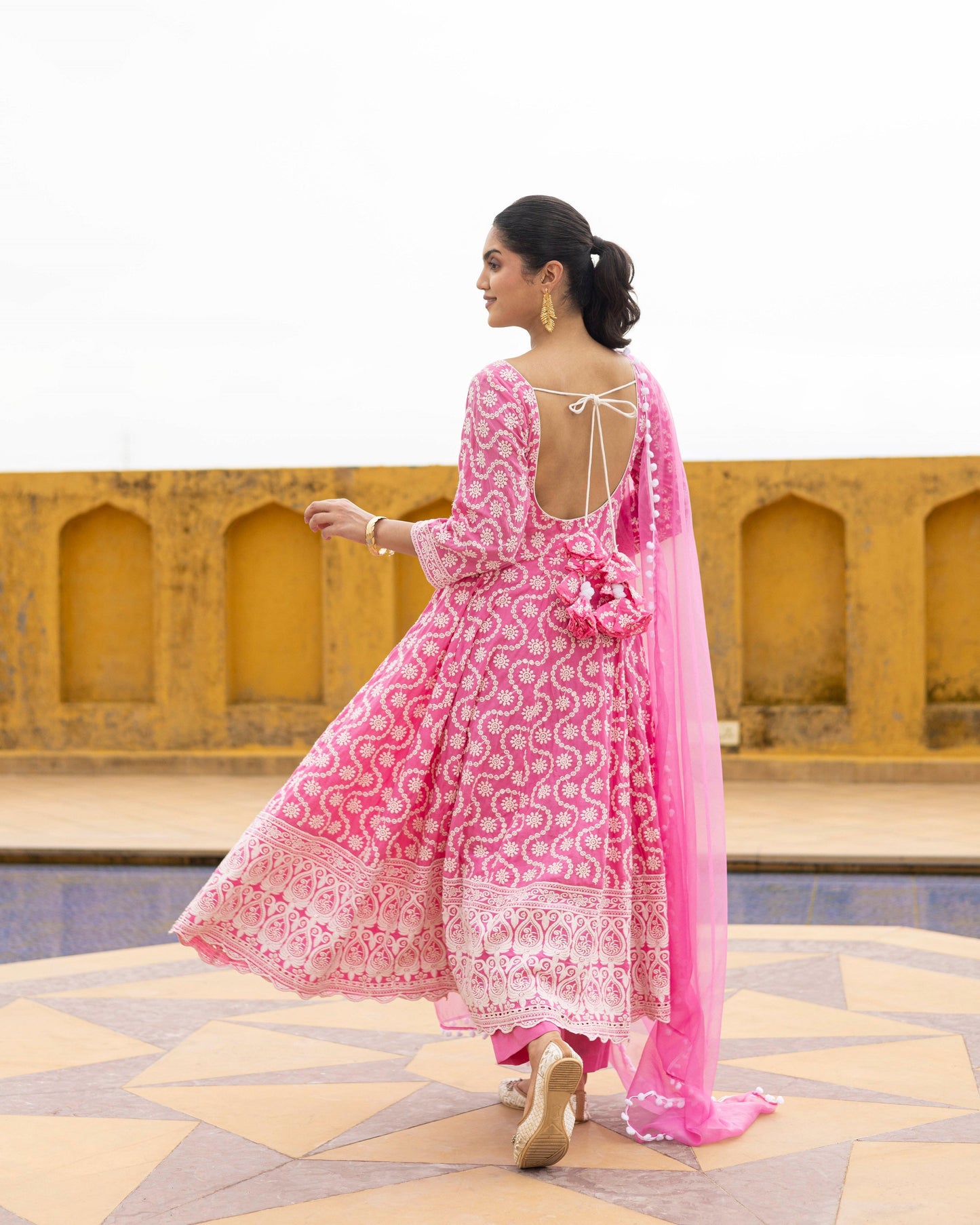 PINK CUPCAKE embroidered Suit Set