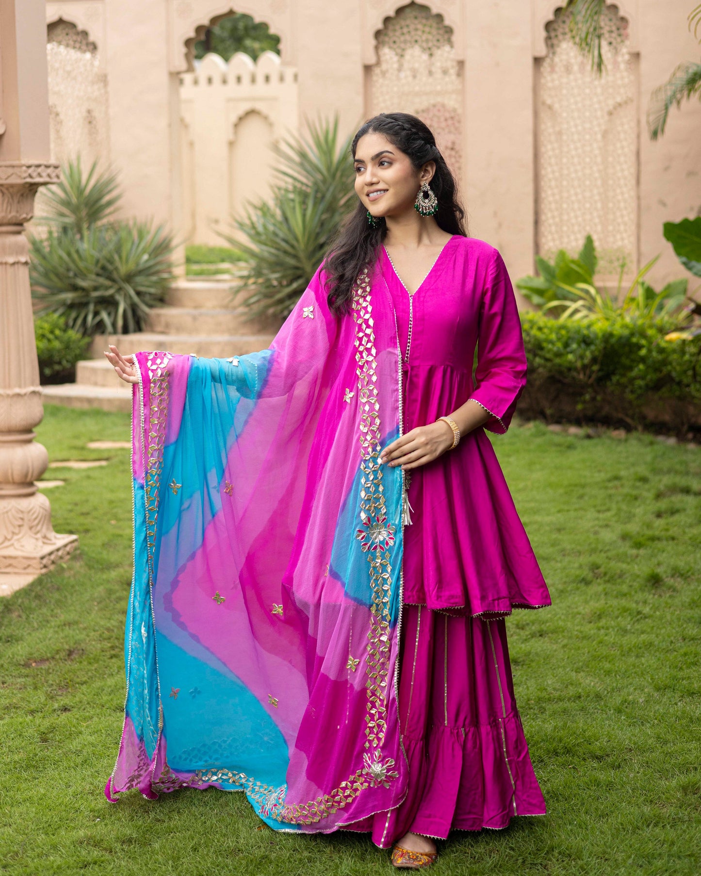 Fandango pink  Sharara set