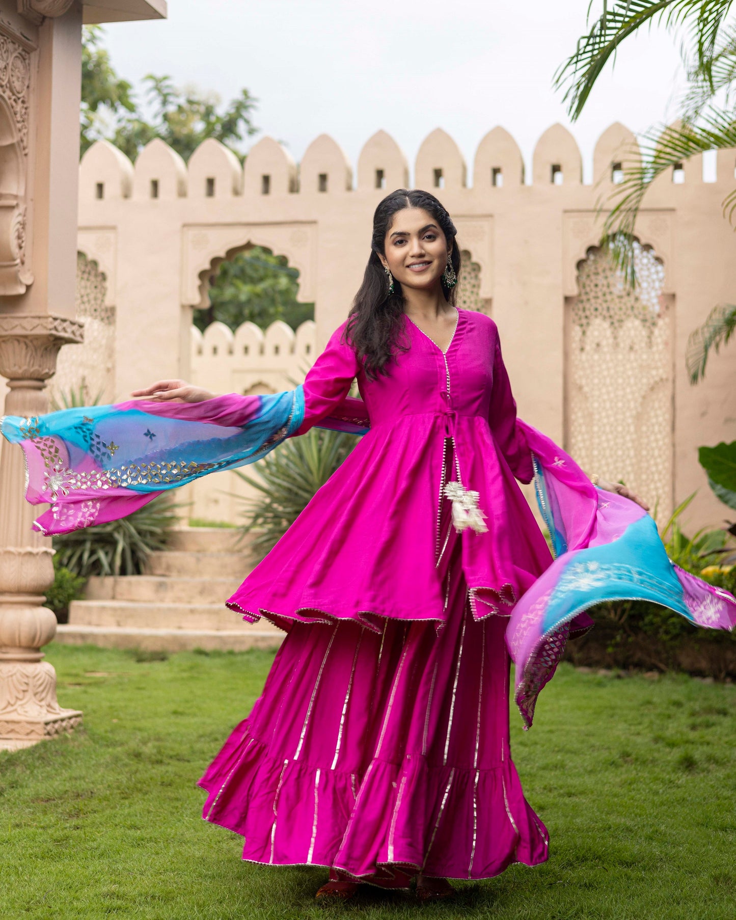Fandango pink  Sharara set