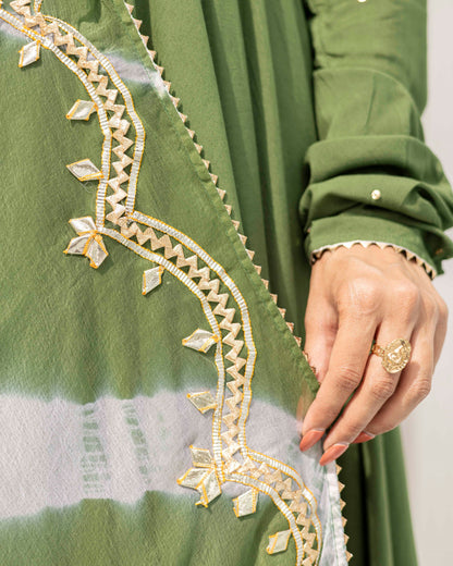 Cadmium Green Anarkali Suit Set