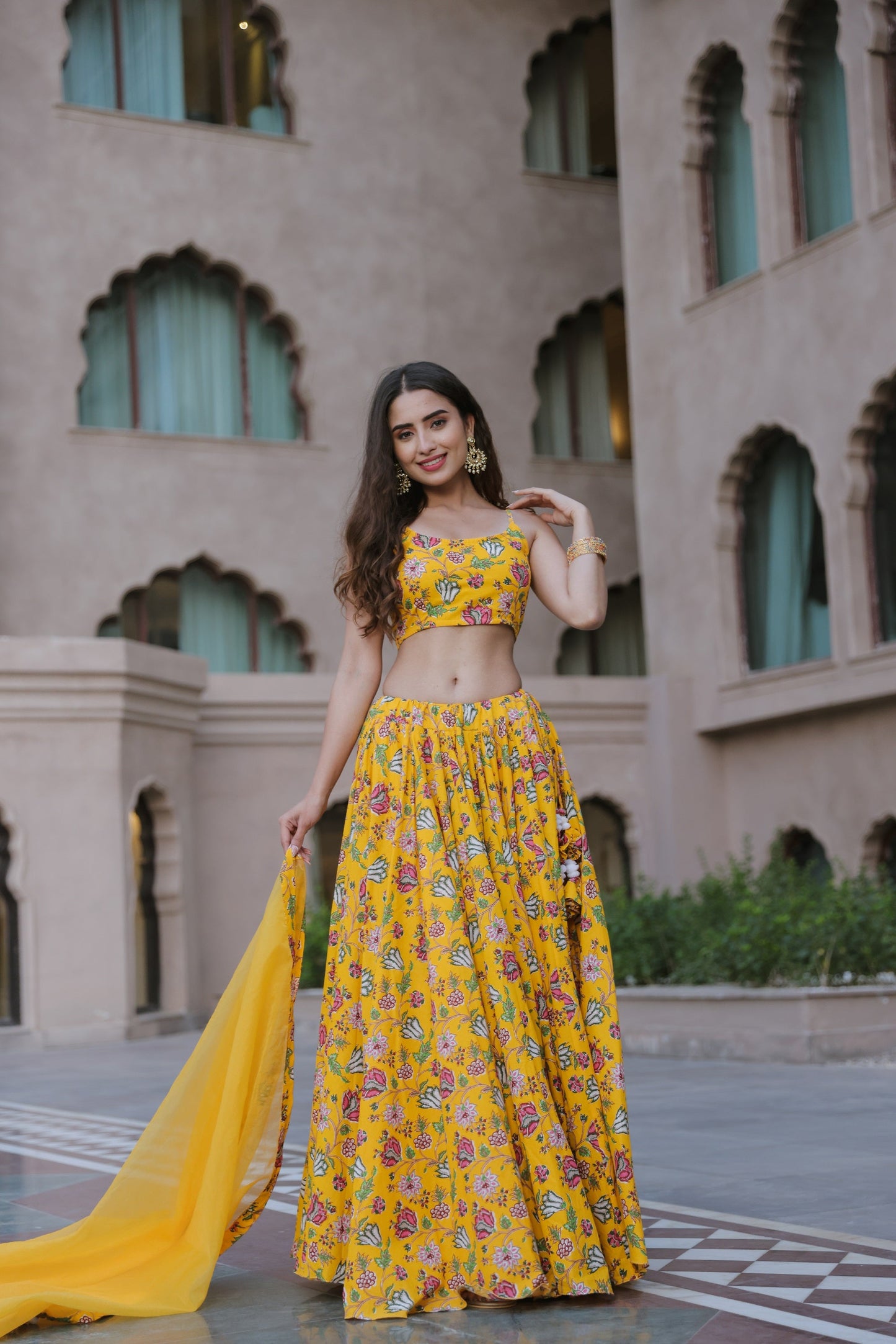 Bumblebee Yellow Lehenga Set