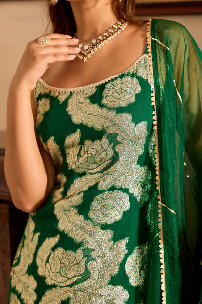 Chandani GREEN SHARARA SET