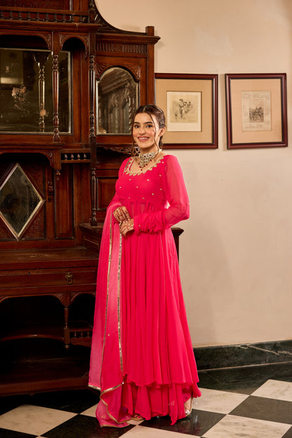 Bright Pink Suit Set