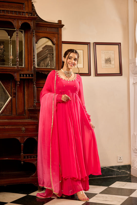 Bright Pink Suit Set