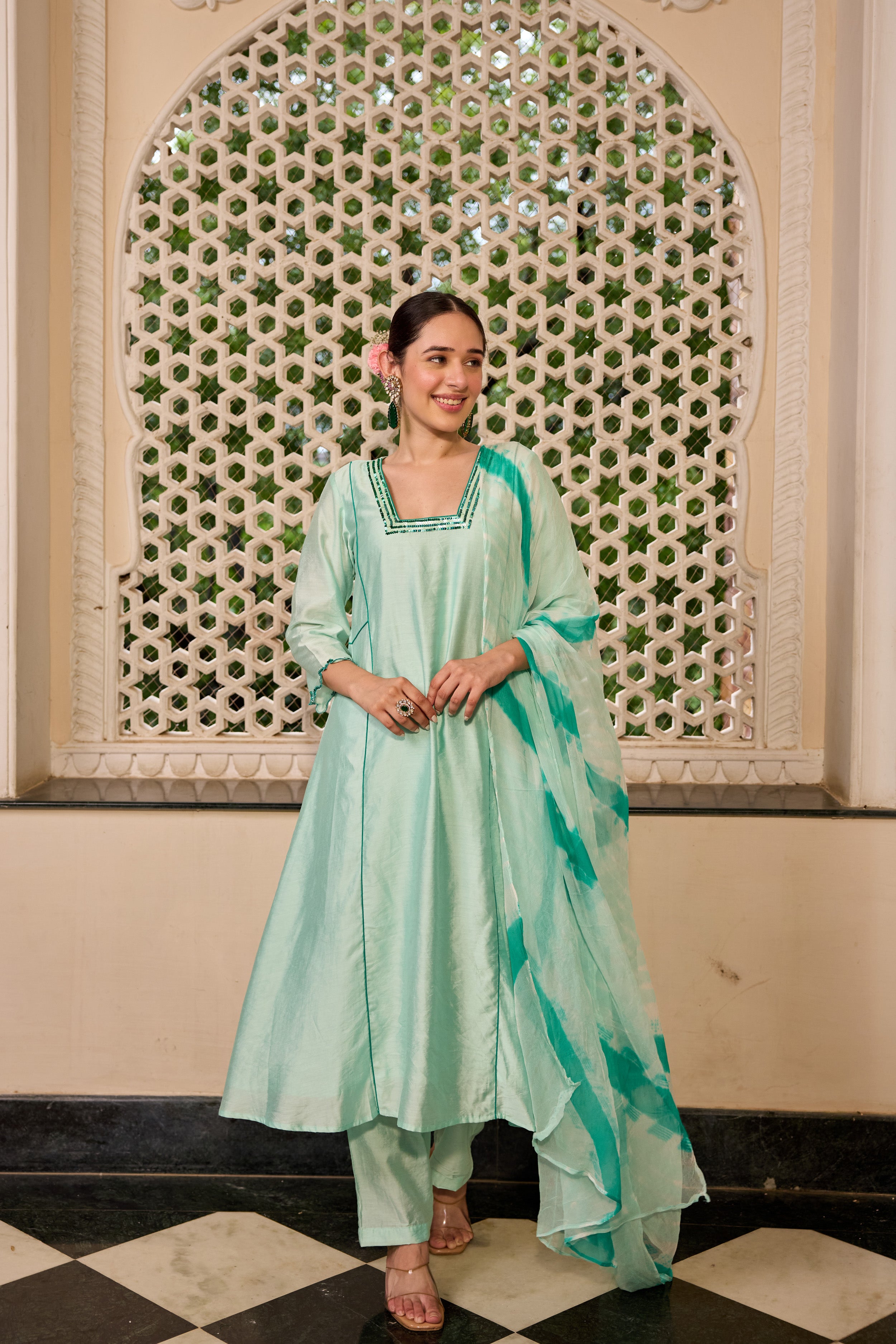 Light Turquoise Suit Set
