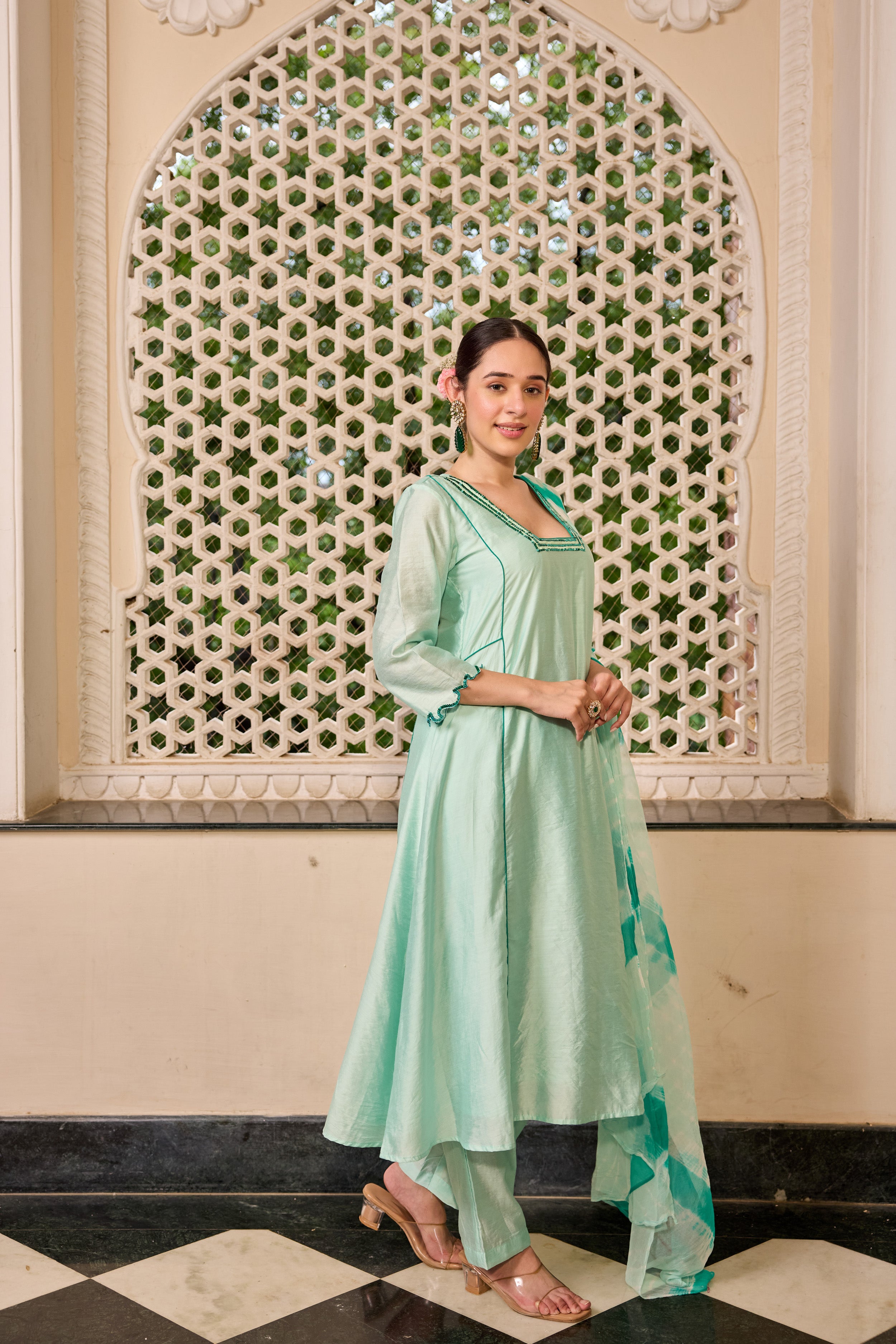 Light Turquoise Suit Set