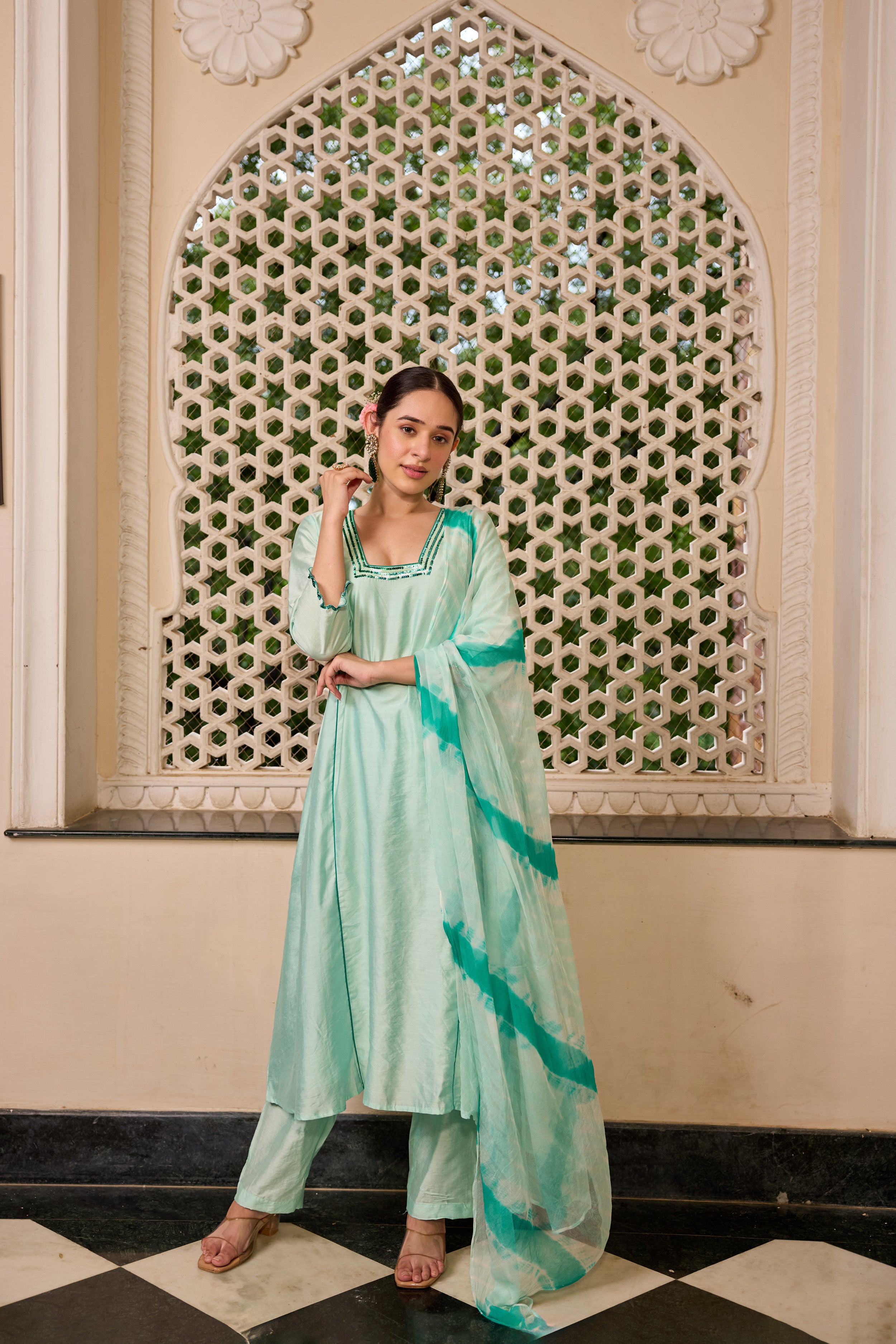 Light Turquoise Suit Set