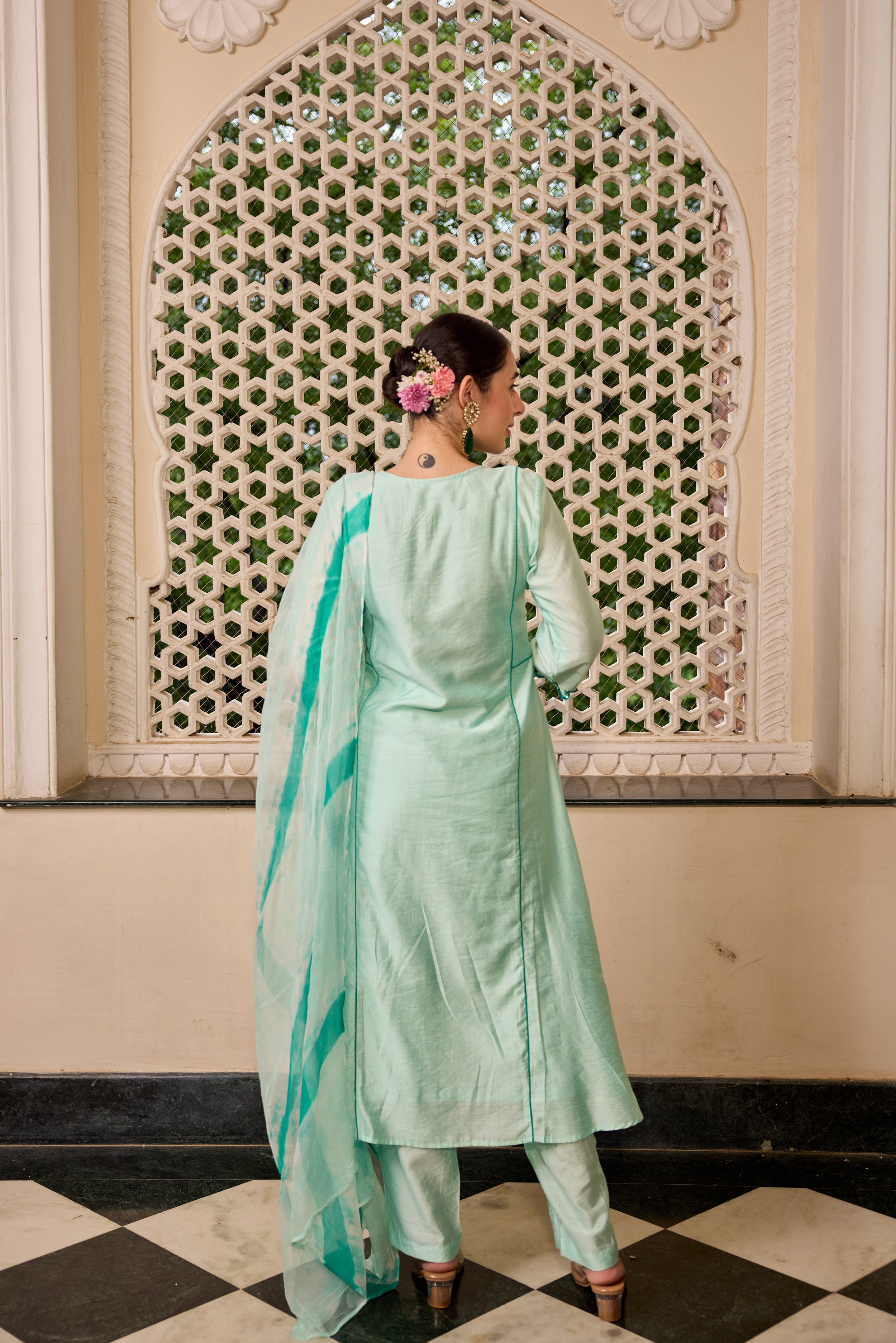 Light Turquoise Suit Set