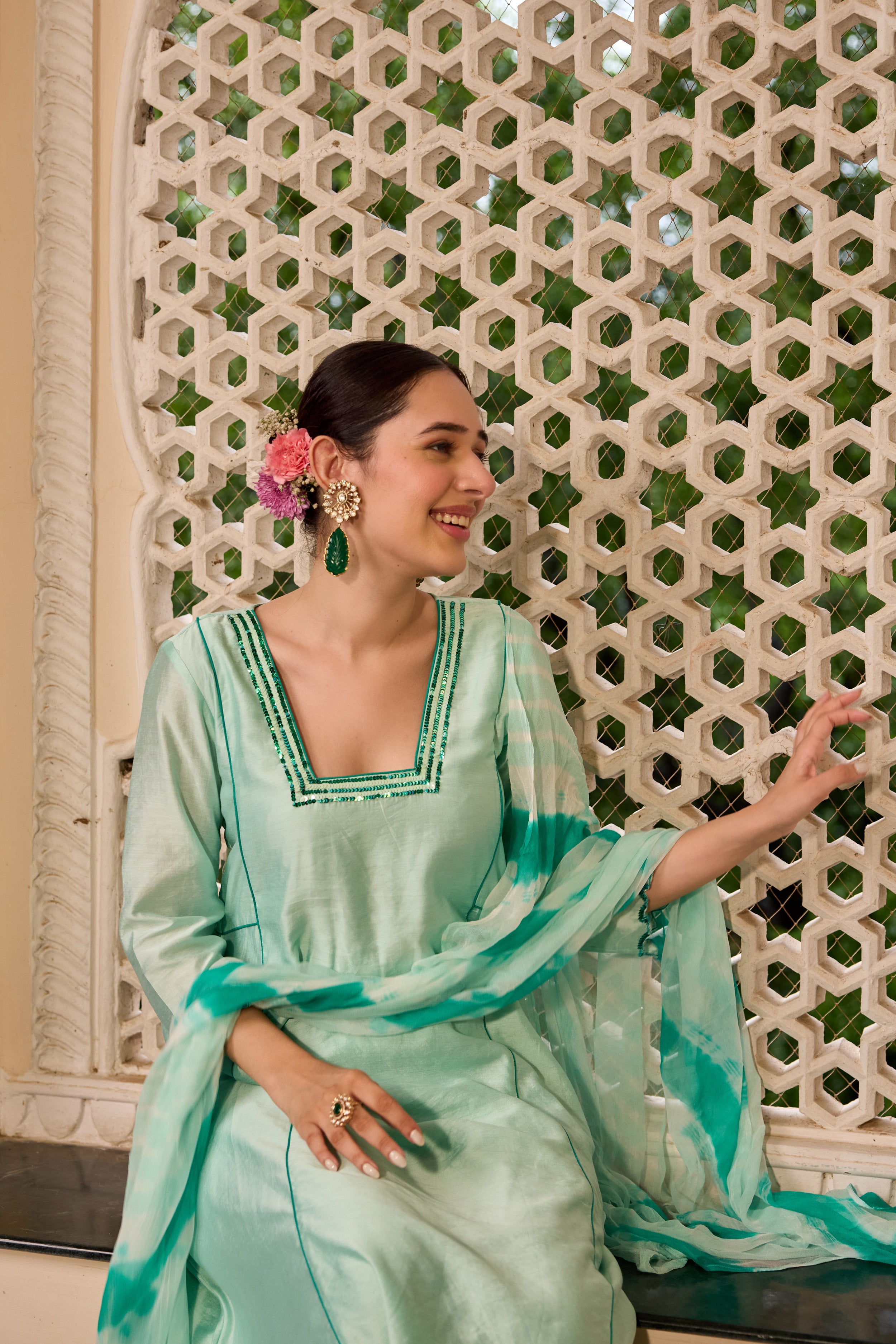 Light Turquoise Suit Set