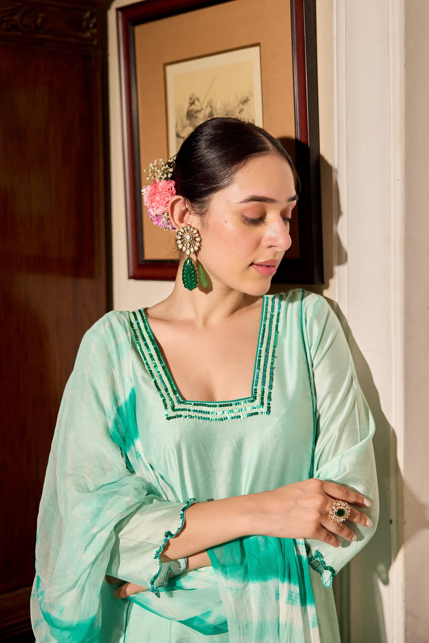 Light Turquoise Suit Set