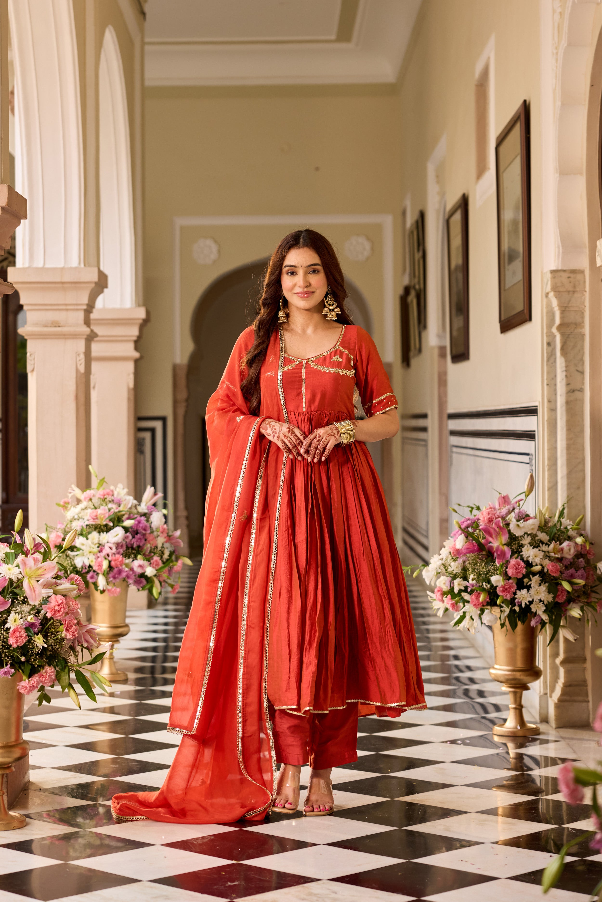 AANGI BROWN Suit SET