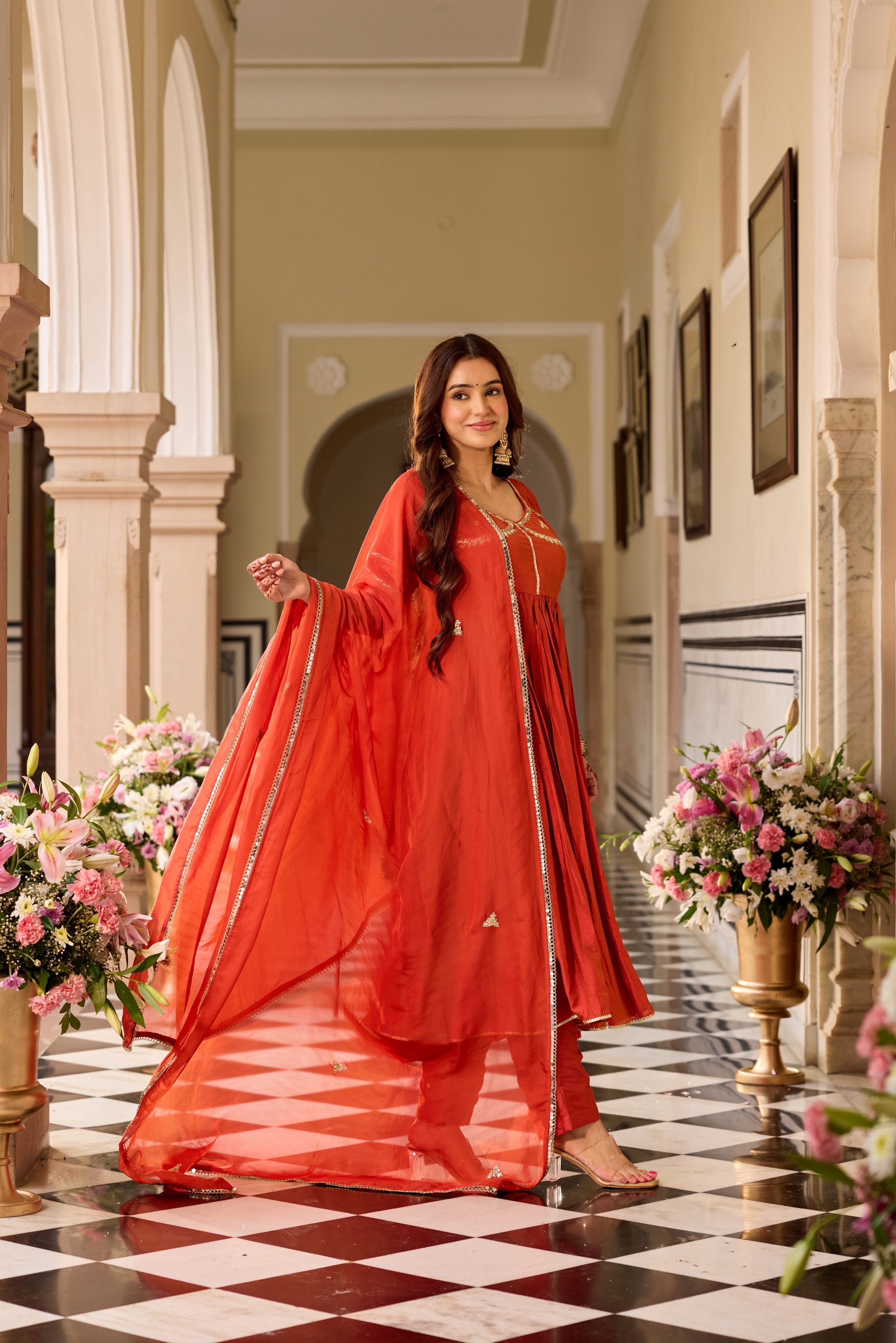 AANGI BROWN Suit SET