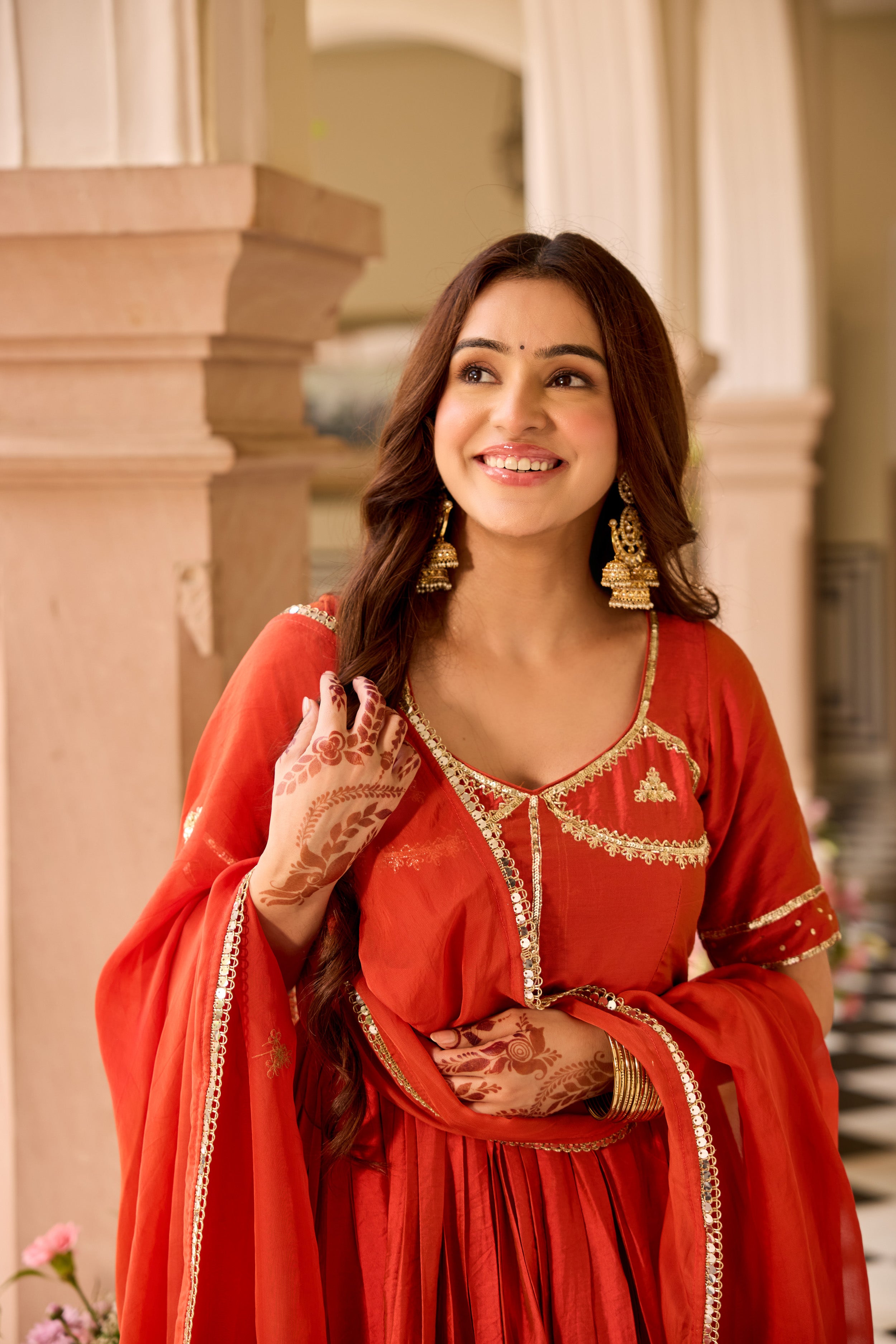 AANGI BROWN Suit SET