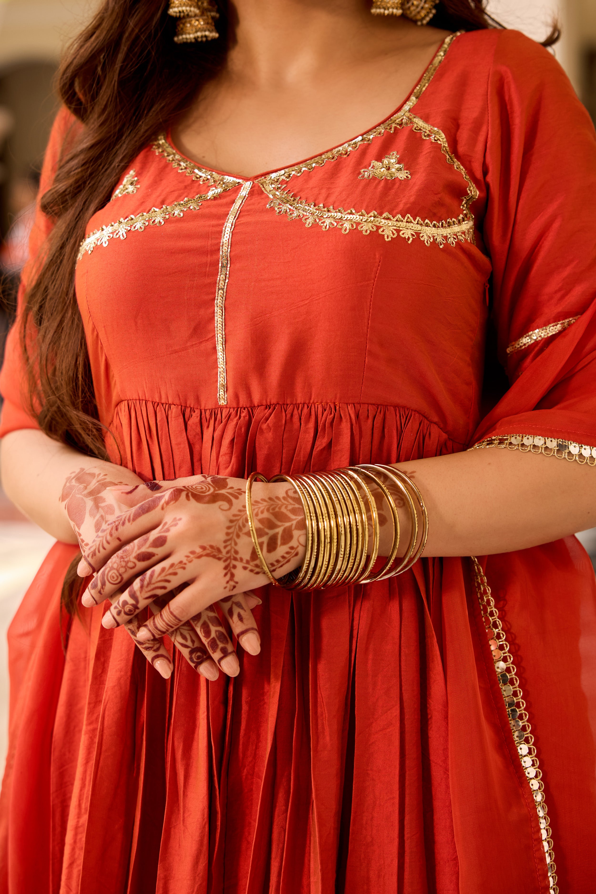 AANGI BROWN Suit SET