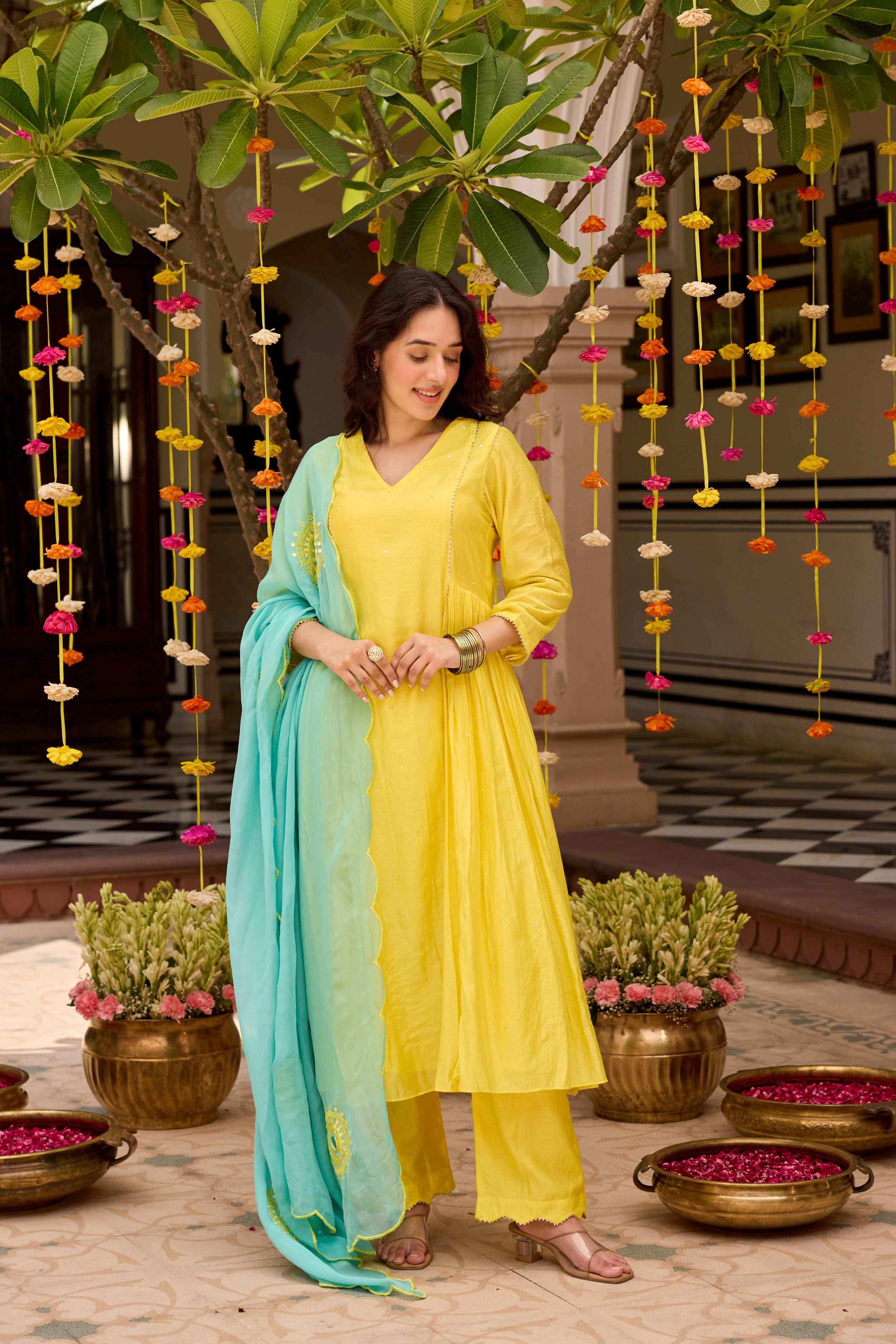 Ishqiya Yellow Suit Set